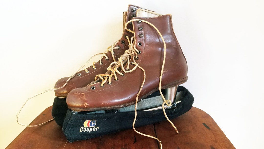 Vintage Riedell Red Wing Womens Ice Skates Size 7 Etsy