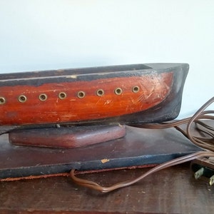 Antique Wooden Boat Light Fixture image 4