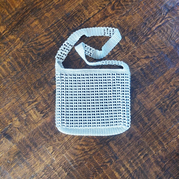 Silver Purse Soda Pop Tab | Elegant Purse Made From Recycled Materials | Shoulder Purse Metallic Silver Cross body