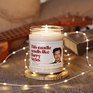 Harry Styles Scented Soy Candle, Fan Gift, Home Decor, Aromatherapy, Birthday Gift, Harry Styles Merch, Unique Candle