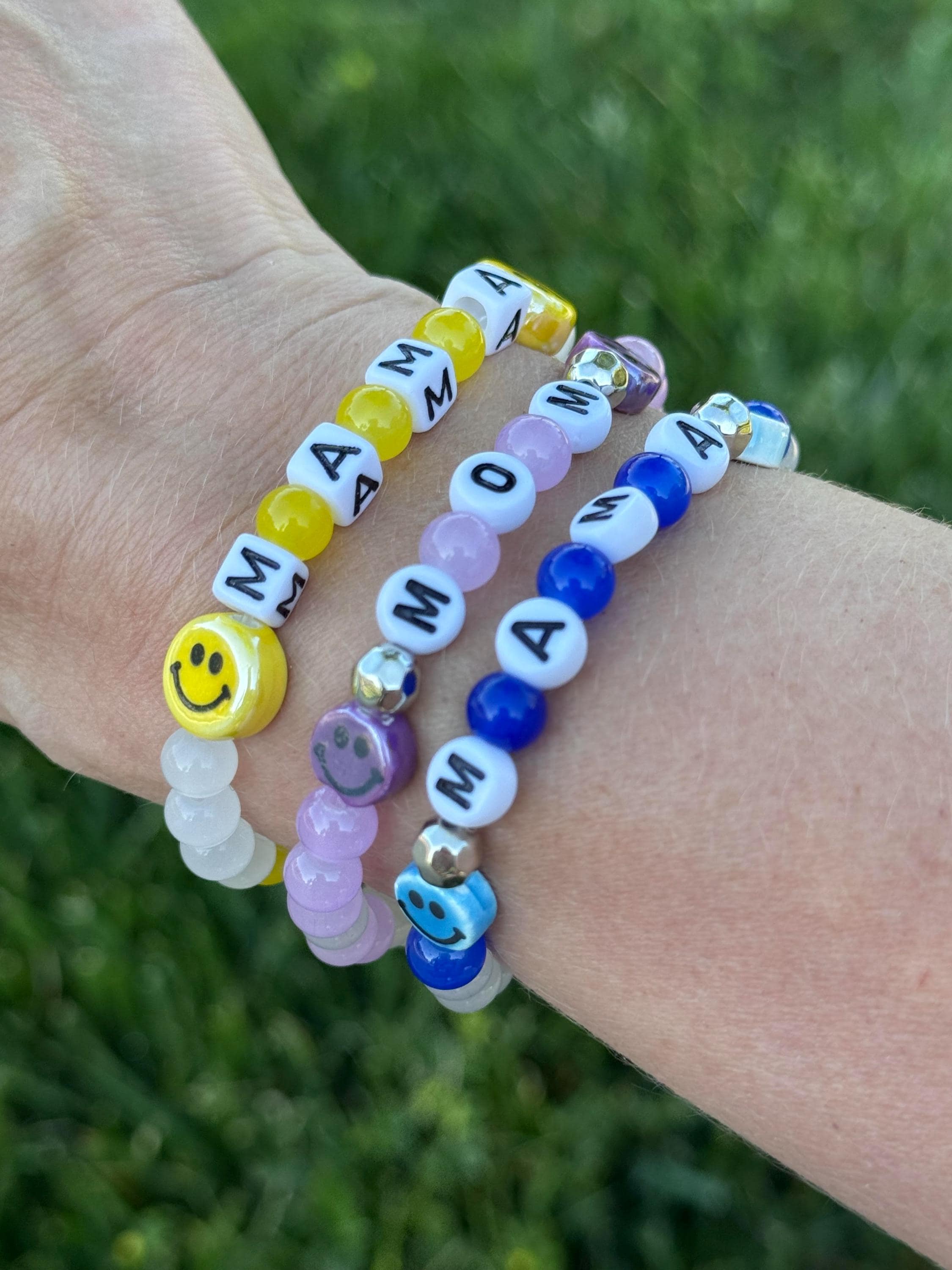 Happy Mama Bracelet | Beaded Bracelets | Mama Jewelry | Handmade