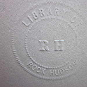 ROCK HUDSON ESTATE, Provenance, Personal Item, Book, Embossed Seal, Celebrity Memorabilia, Hollywood, Movie Star, Free Shipping To Lower 48 image 2