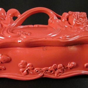 Art Nouveau, Jewel, Keepsake, Trinket Box, Antique, Circa 1900-1925, 2 Pounds
