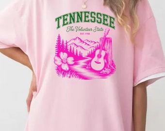 Tennessee Vintage Graphic Shirt for Travelers Memory Tshirt Proud Tennesseans