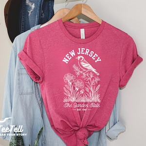 New Jersey Shirt, The Garden State T-Shirt, NJ Pride Shirt, Vintage Retro style New Jersey Tee, New Jersey Lover Tee