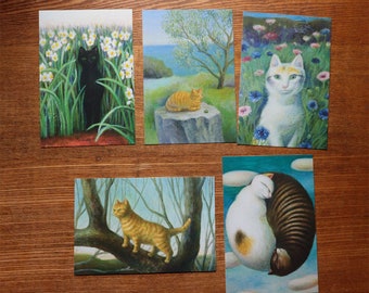 Set of 5 postcards