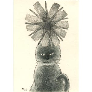 Drawing - Hanazakari - ACEO card - 3.5 inch x 2.5 inch