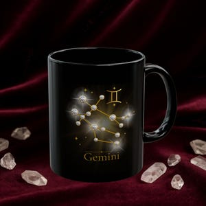 Astrological Gemini Mug - Celestial Coffee Cup, Zodiac Gift, Astrology Lover&#39;s Drinkware, Horoscope Mug, Birthday Present