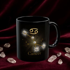 Astrological Cancer Mug - Celestial Coffee Cup, Zodiac Gift, Astrology Lover&#39;s Drinkware, Horoscope Mug, Birthday Present