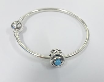 eternity circle bangle gift set gift bag ale pandora december birthstone charm
