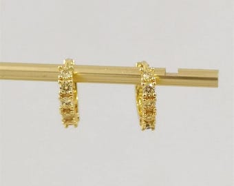yellow huggie earrings pandora