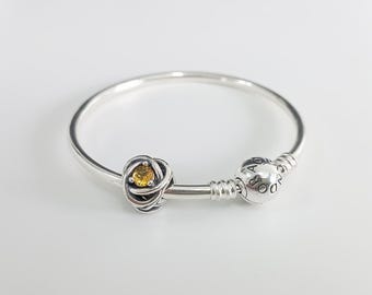 eternity circle bangle gift set gift bag ale pandora november birthstone charm