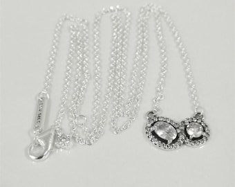 necklace 45cm pandora embracing halo