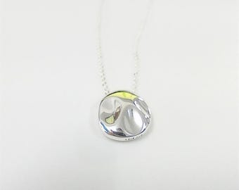 pendant necklace pandora organic shape round