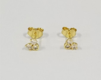 diamond cluster stud earrings pandora era lab-grown