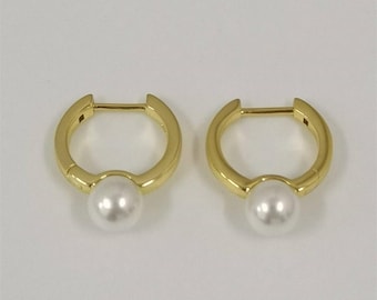 cultured pearl hoop earrings pandora treated freshwater