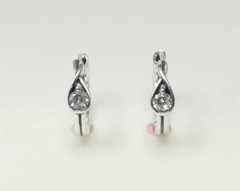 lab-grown diamond hoop earrings pandora infinite sterling silver