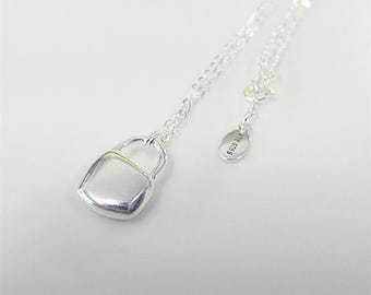 pendant necklace pandora organically shaped
