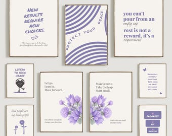 Set di 9 stampe alla moda per ragazze: decorazioni per la stanza del dormitorio (download digitale)