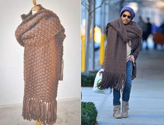 Lenny Inspired Scarf, Oversized Scarf, Extra Long Scarf  