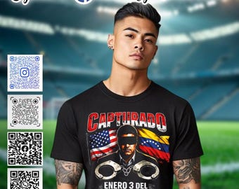 Maduro Capturado 2026 PNG e psd: Venezuela Livre Capturado Ao Vivo Maduro Design de Camiseta, Liberdade Venezuelana. é cais com semitons