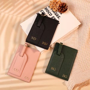 Personalised Passport Holder & Luggage Tag ,Custom Passport Wallet ,Wedding Gift,Travel Gift for Her ,Groomsmen Proposal, Travel Accessories