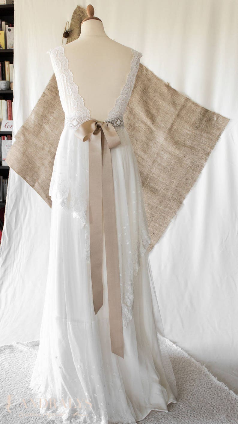 Robe de mariée bohème champêtre Rayfi livraison 1 mois image 1