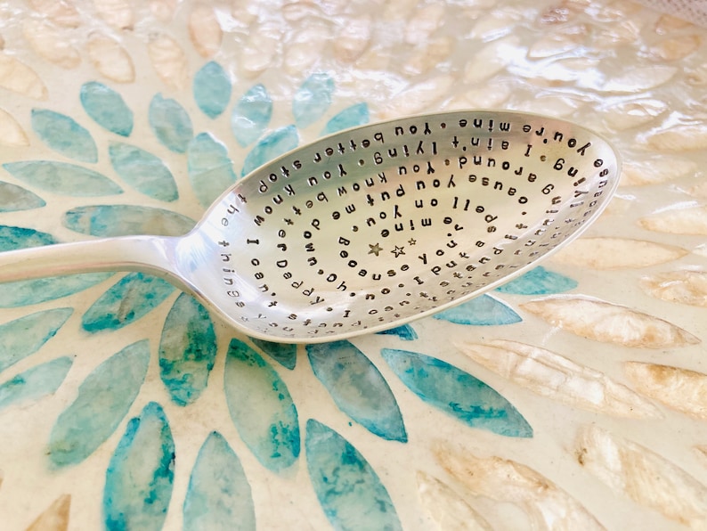 Now Available for Sale Vintage Stamped Large Spoon I Put a Spell on You