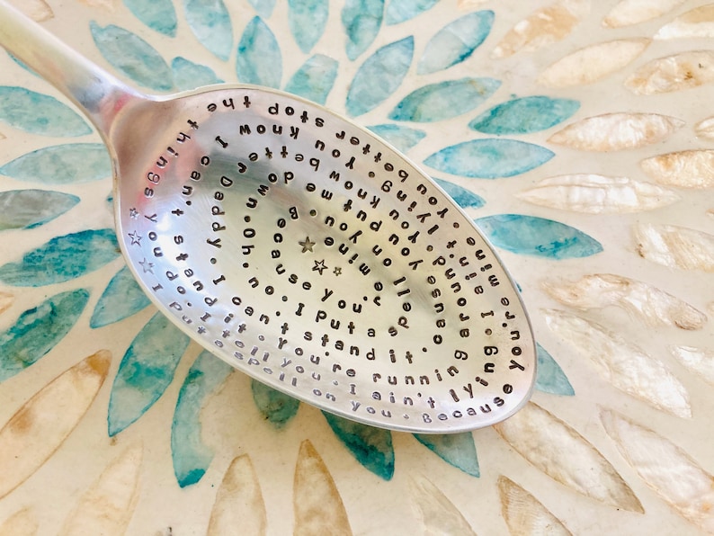 Now Available for Sale Vintage Stamped Large Spoon I Put a Spell on You