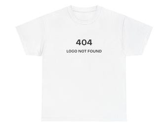Camiseta tecnológica divertida con el logo 404 no encontrado: regalo para programadores geek