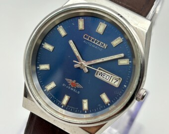 CITIZENレオパード　ヴィンテージ シチズン自動巻腕時計 1970年代 ヴィンテージ シチズン レオパード 自動巻き腕時計 | サンバースト