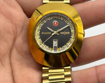 Vintage RADO Diastar Automatic Watch | Gold Plated Swiss Timepiece