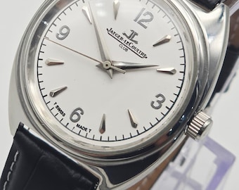 Jaeger-LeCoultre Club 1970s Vintage Manual Wind Watch – Swiss Made Classic White Dial