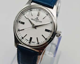 Vintage Jaeger-LeCoultre Club Watch: Restored Swiss Manual Winding-White Dial