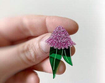 Pink Gum Nut Mini Blossom Stud Earrings - Australian Native Jewelry