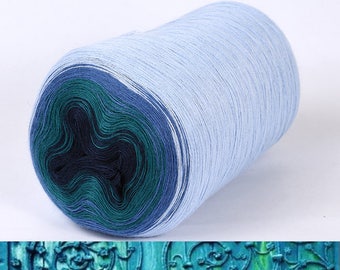 Merino soft multicolour long distance yarn PANNA COTTA  440 г/1450 м  Nm 519