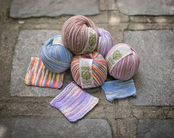 Cotton recycled soft yarn ECO LOVE by Statex  many colour available in stock 100gr 280 m 5 balls in 1 pack