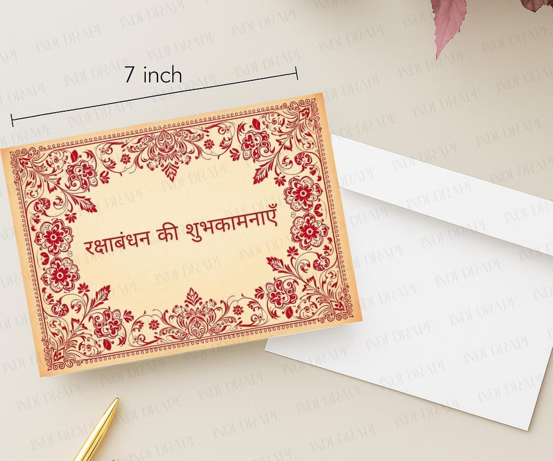 Raksha Bandhan Card | Brother Sister Greeting | Indian Traditional ...