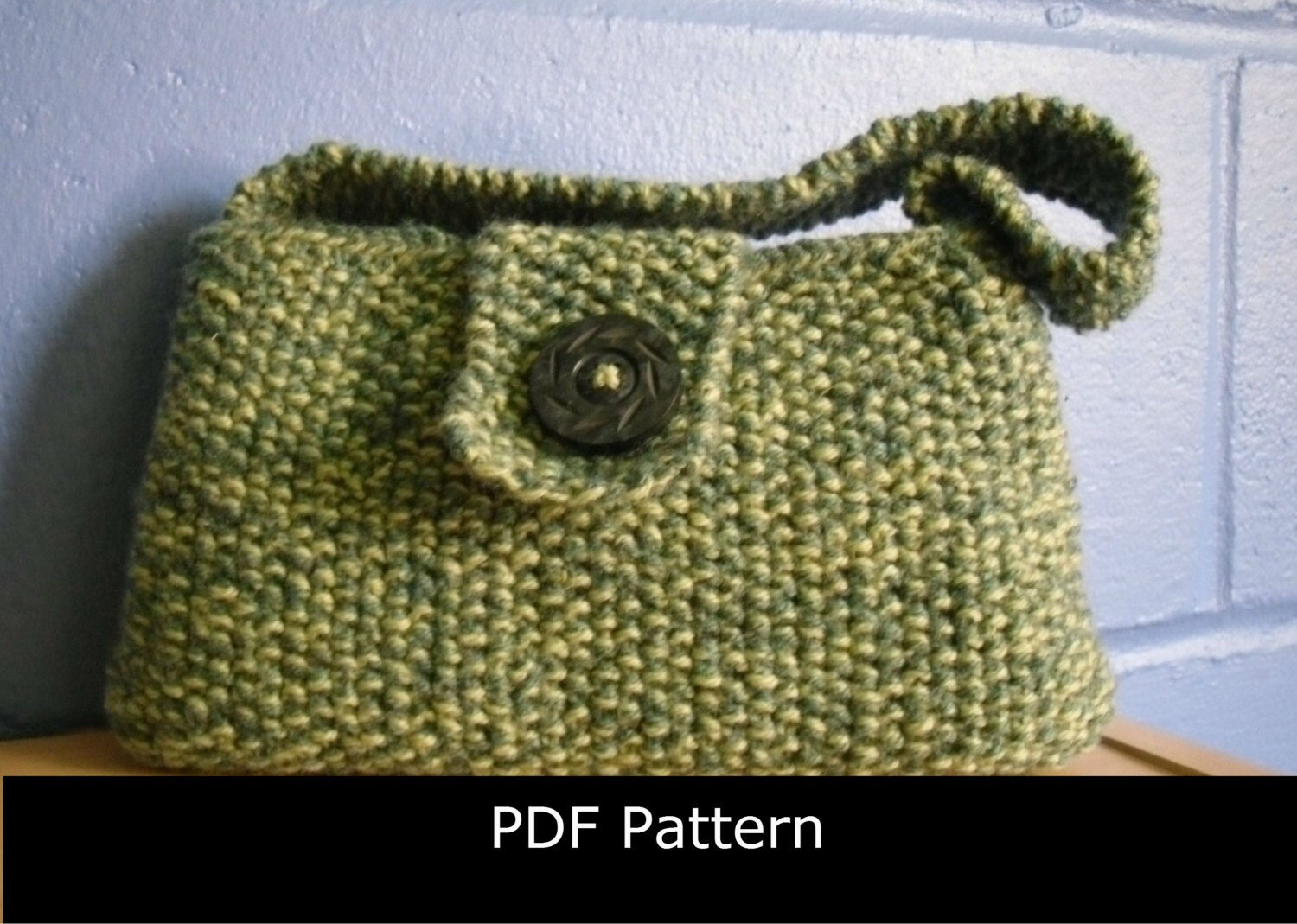 Knitting Pattern Evening Bag. Knitted Evening Bag Etsy