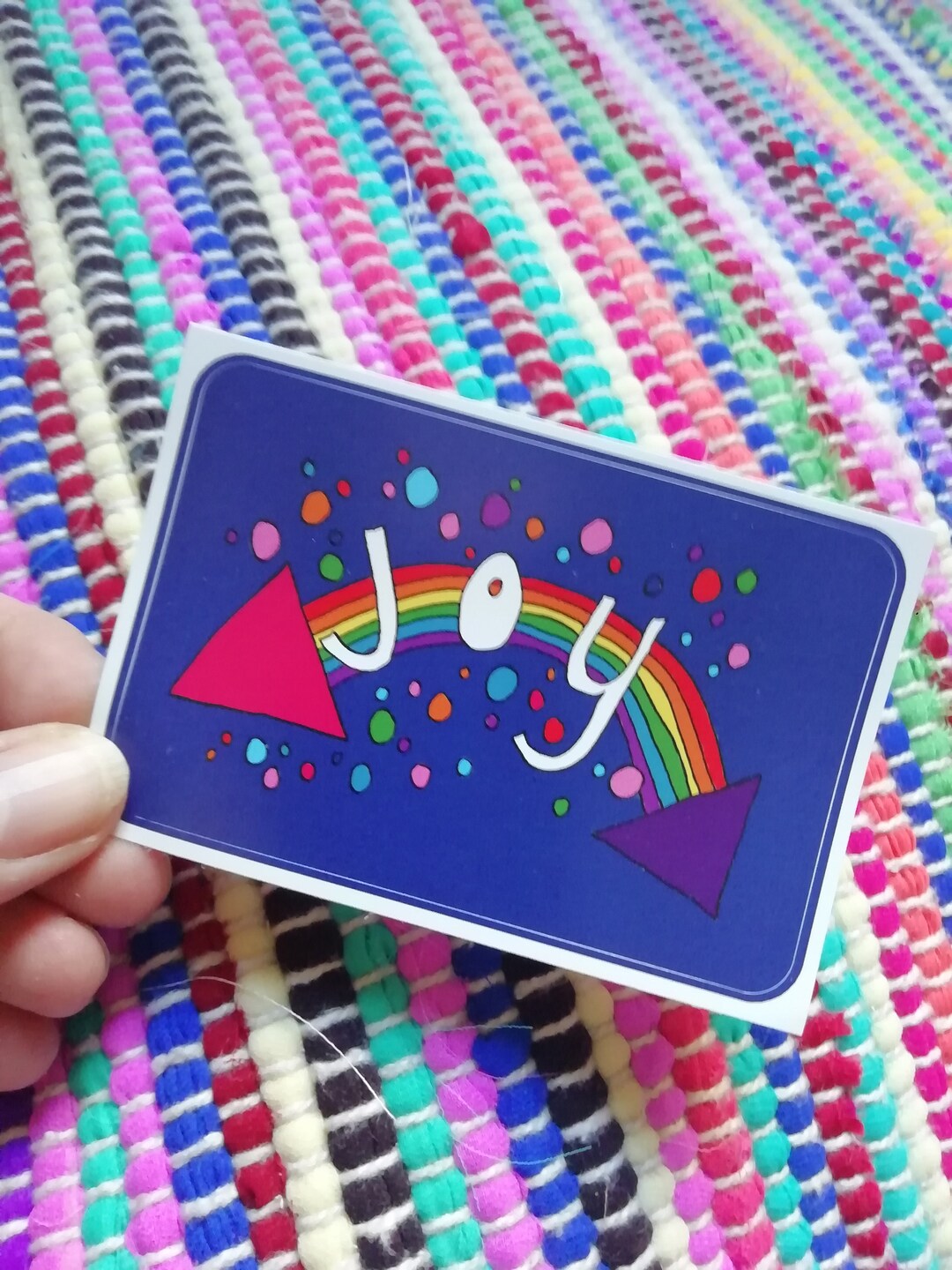 Joy, Positive Quote Illustrated Sticker - Etsy