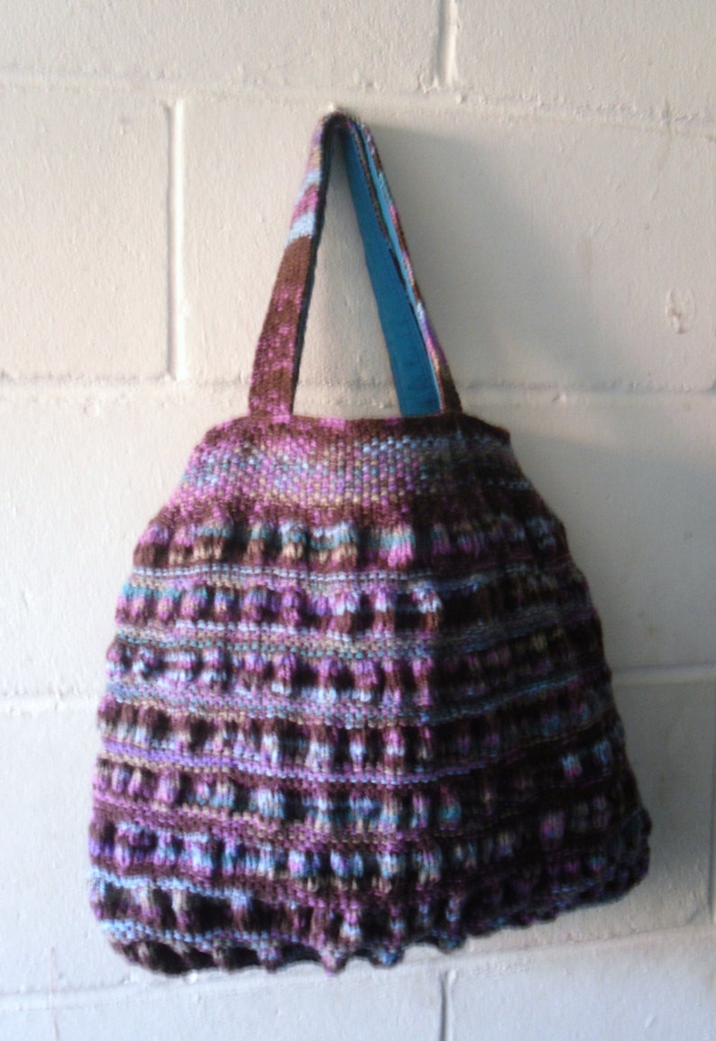 Knitting Pattern, Gathered Tote Bag. image 5