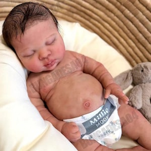 Helsilikon Reborn Baby 21" Handgjord Realistisk Babydocka Pojke Flicka