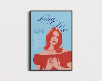 Lana Del Rey  - Vintage Album Poster