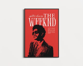 The Weeknd After Hours Vintage Poster