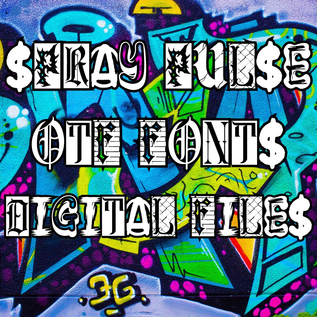 Stencil Graffiti Font – Rugged Urban Lettering for Merch (OTF, TTF) - Etsy