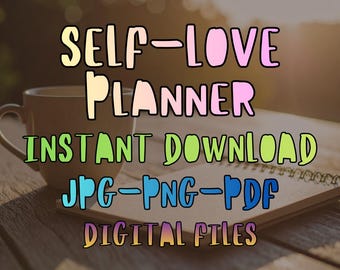 Selbstentdeckungs-Tagebuch, Geführte Selbstreflexion Arbeitsbuch, Tägliche Selbstliebe & Achtsamkeit Prompts, printable PDF JPG PNG
