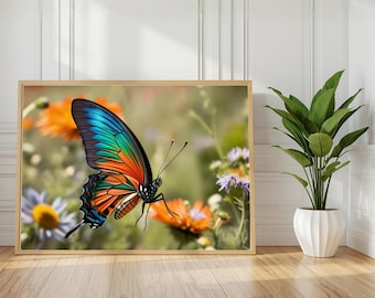 Butterfly Illustration Print | Nature-Inspired Wall Art (Digital Download)