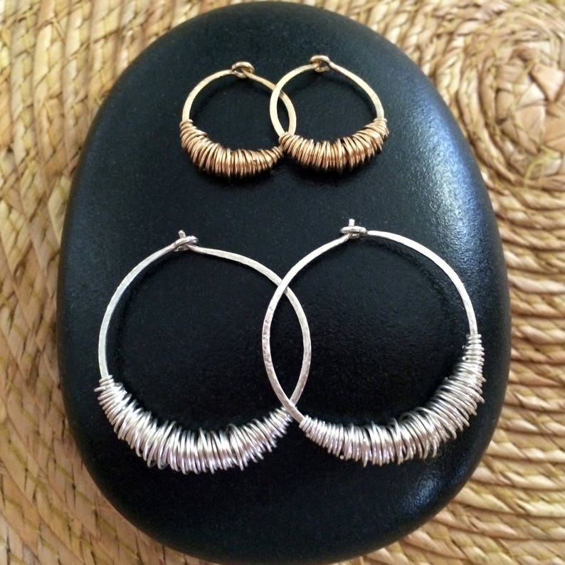 Small Sterling Silver Hoops Sleeper Hoops Huggie Hoop Earrings Etsy