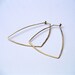 Sterling Silver Triangle Hoops Triangle Earrings Geometric Shape ...