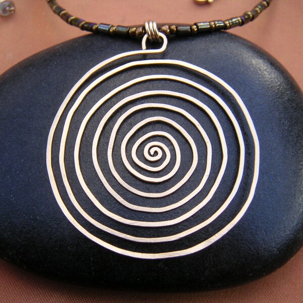 Gold Spiral Necklace